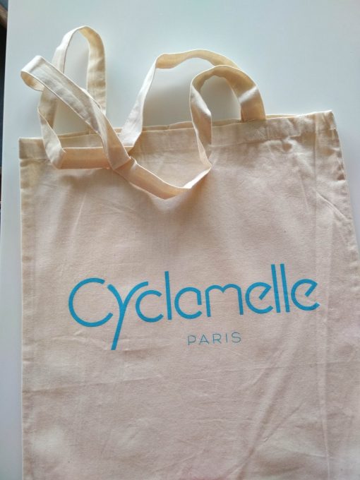 tote bag en coton bio logotypé Cyclamelle