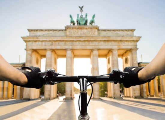 cycliste à Berlin